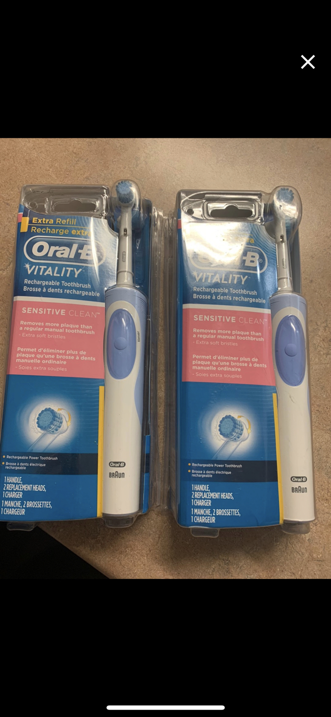 2 new electric toothbrushes
