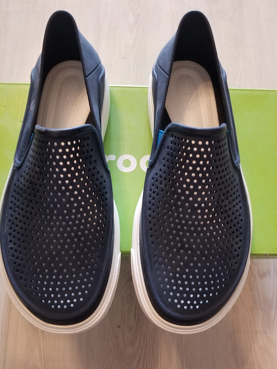 Crocs Kids' CitiLane Roka Slip-On Blue Size J3 Brand New thumbnail