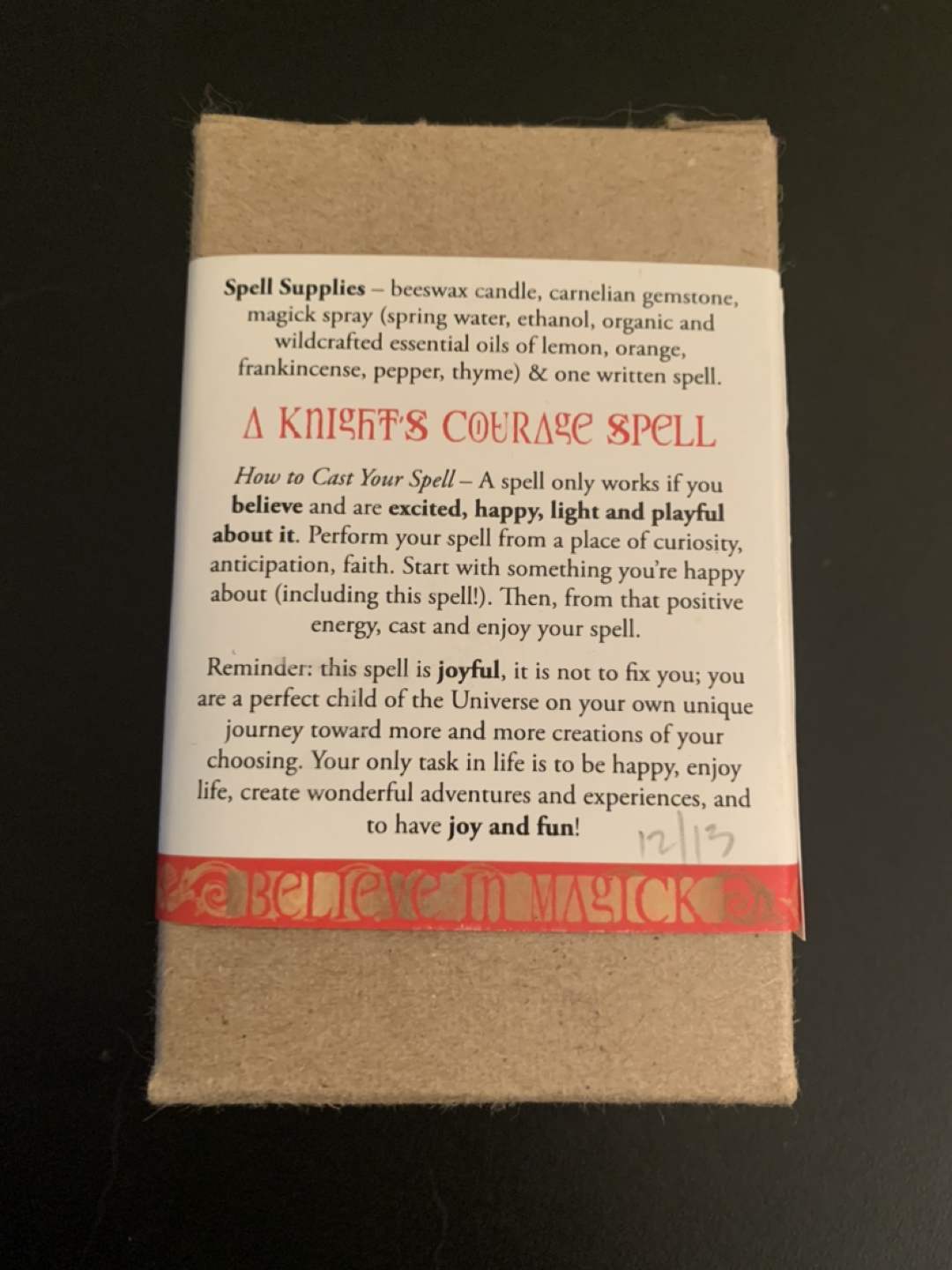 Spell in a box a knights courage magick esoteric image indicator(2)