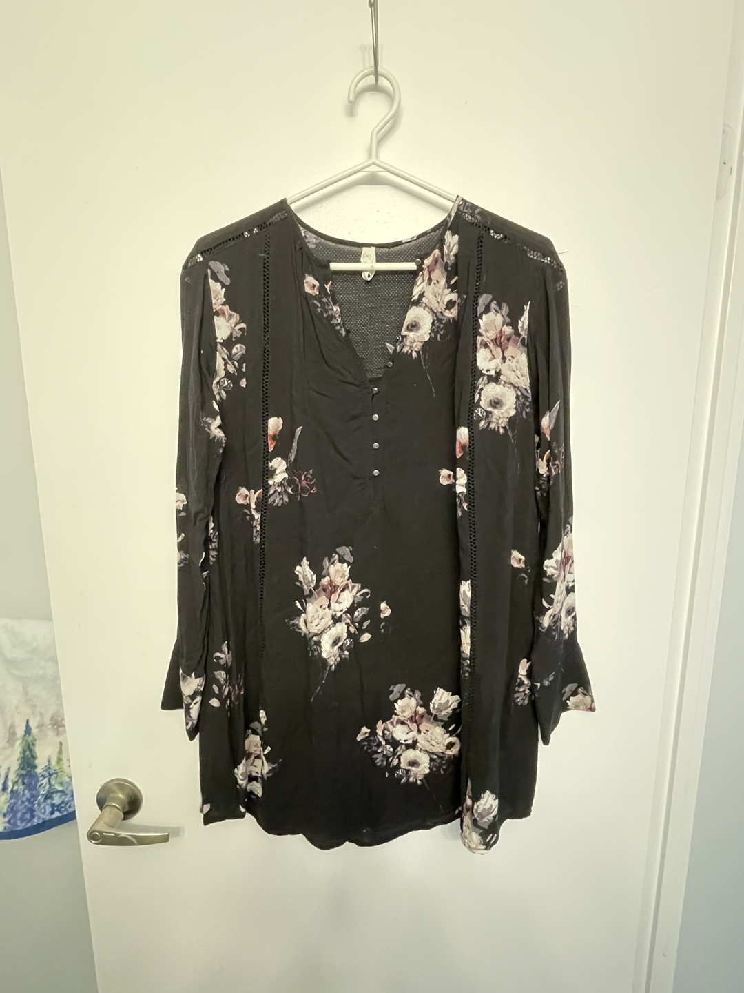 Gentle Fawn long sleeve floral dress - M thumbnail
