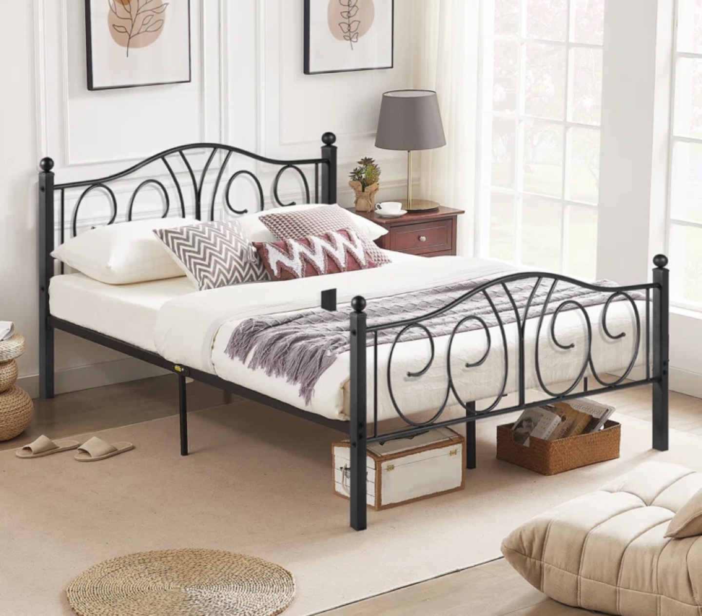 Double size bed frame