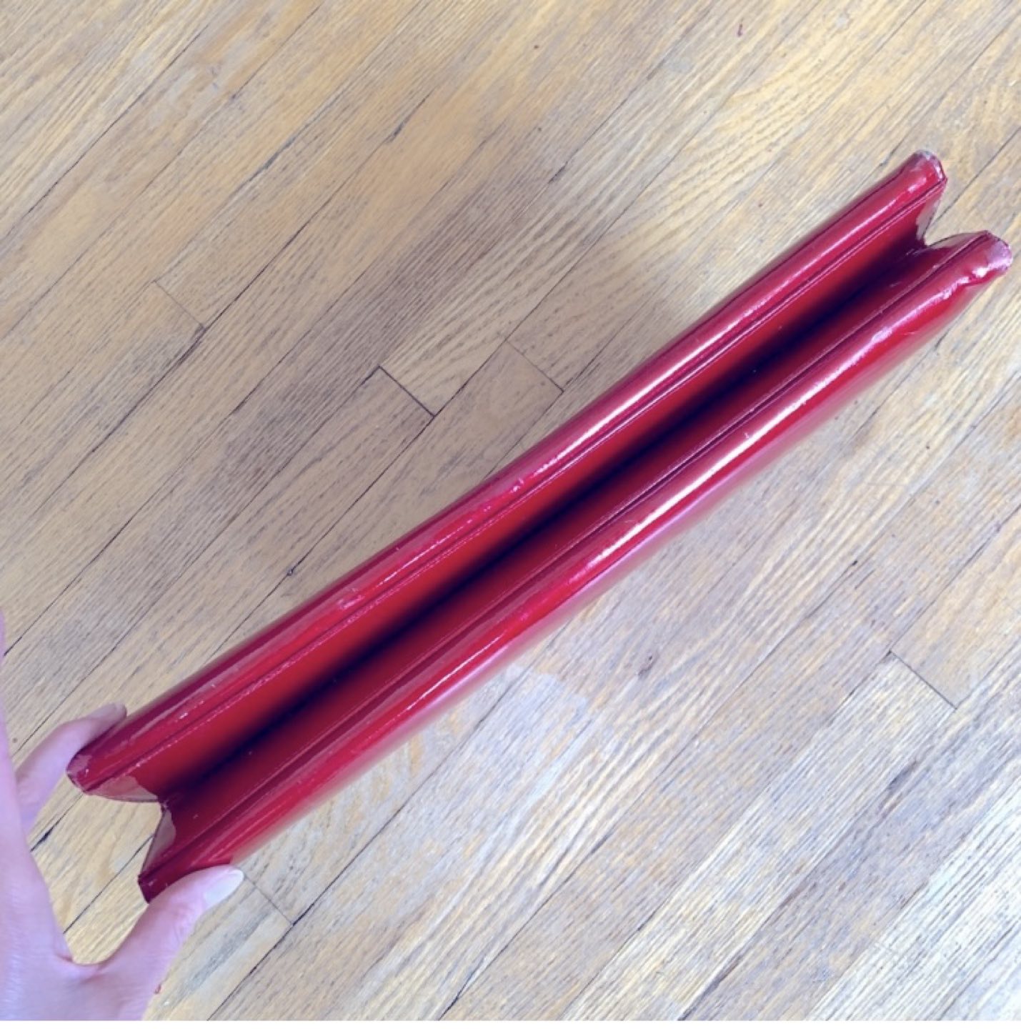 Vintage 1950’s Gorgeous Large Candy Apple Patent Leather Purse image indicator(5)