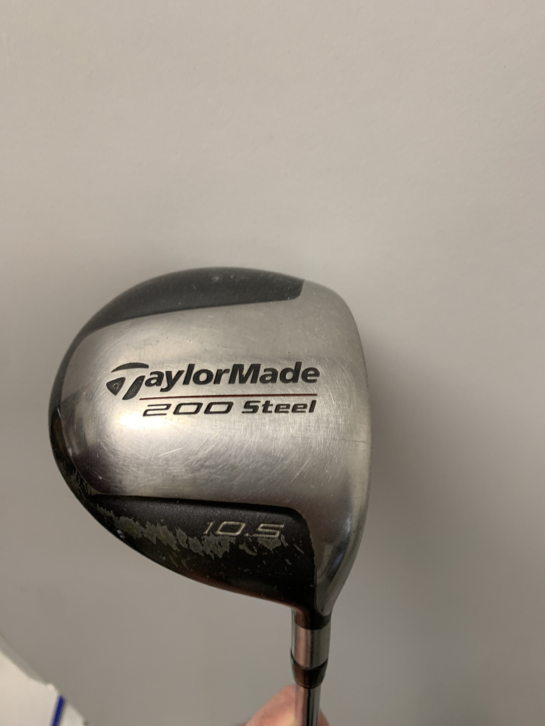Taylor made 200 steel shaft 10.5 driver.
