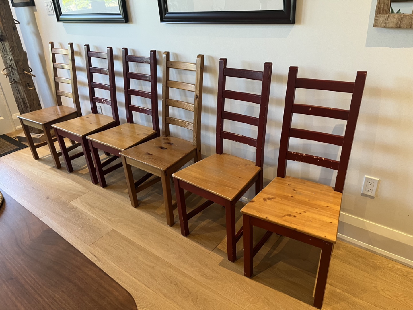 Wooden Dinning Chairs - set of 6 - photo 5