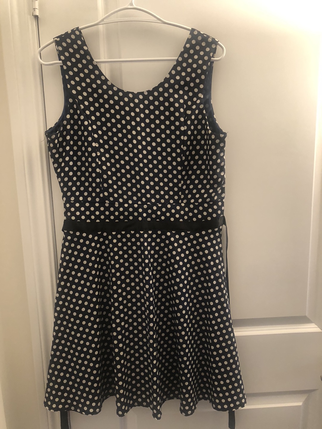 Polka print retro dress