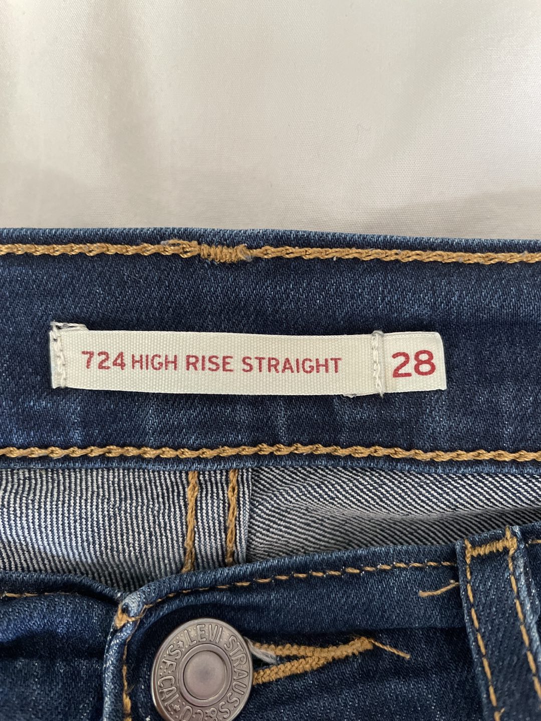 Levi’s High Rise Straight Jeans, Size 28, Length 32 - photo 2
