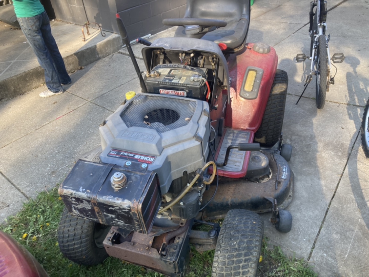 Sears 24V twin liquid cooled gas tractor - photo 3