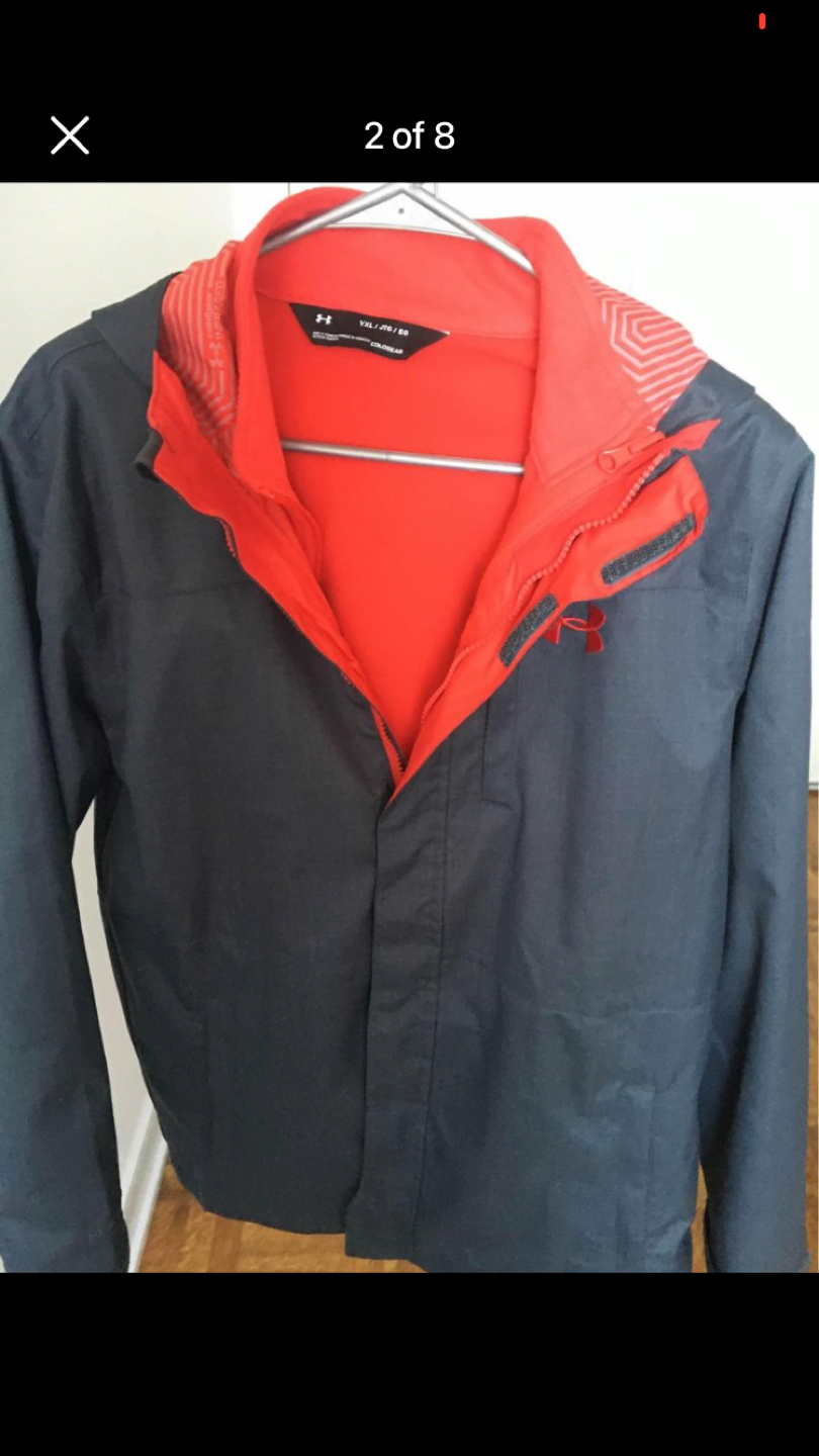 rain jacket almost new with fleece insulation thumbnail