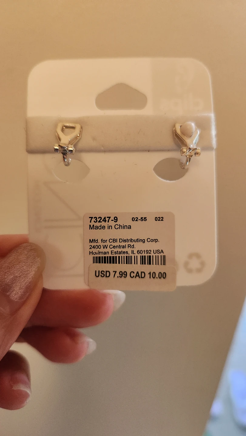 Brand new clipped pearl earrings image indicator(2)