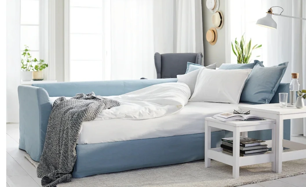 MOVING SALE! NEW PRICE :: Corner Sofabed, Light Blue - photo 5