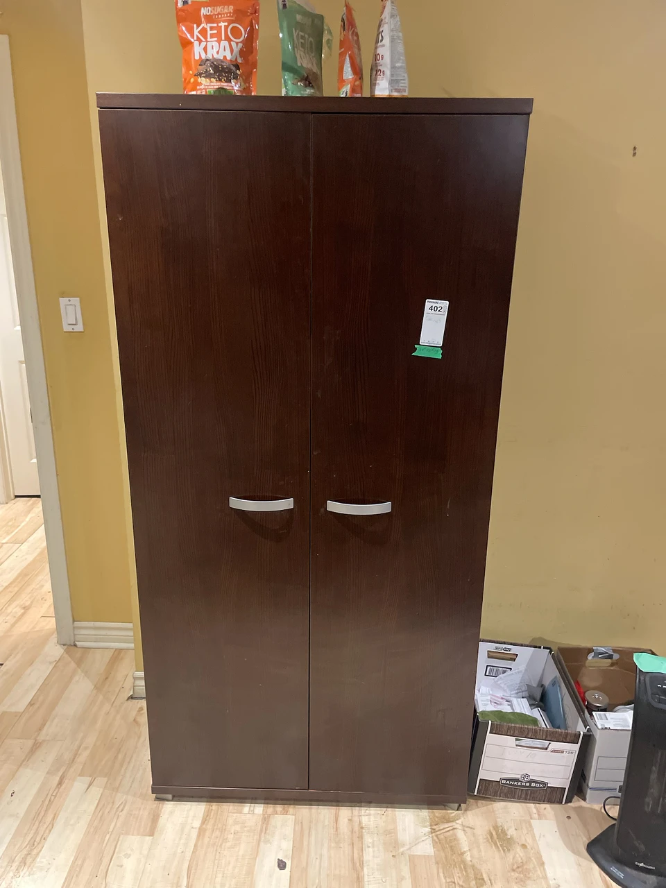 brown cupboard