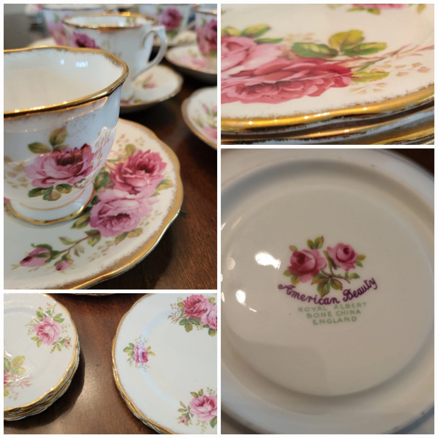 Royal Albert "American Beauty " Lunch Set for 8 thumbnail