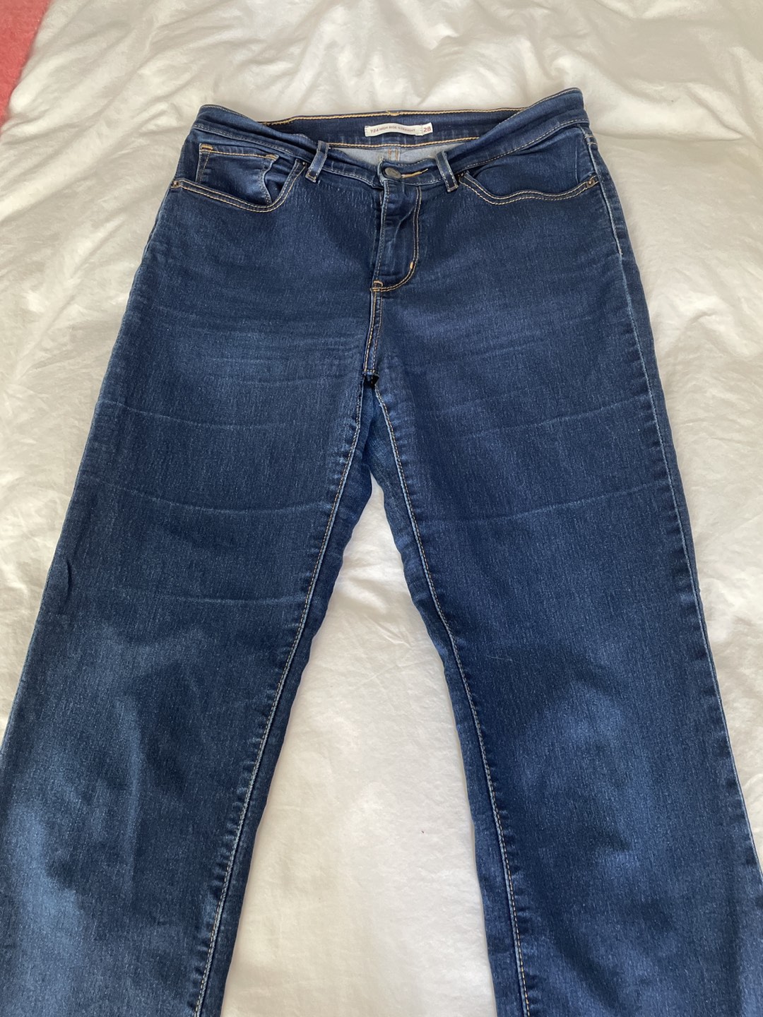 Levi’s High Rise Straight Jeans, Size 28, Length 32