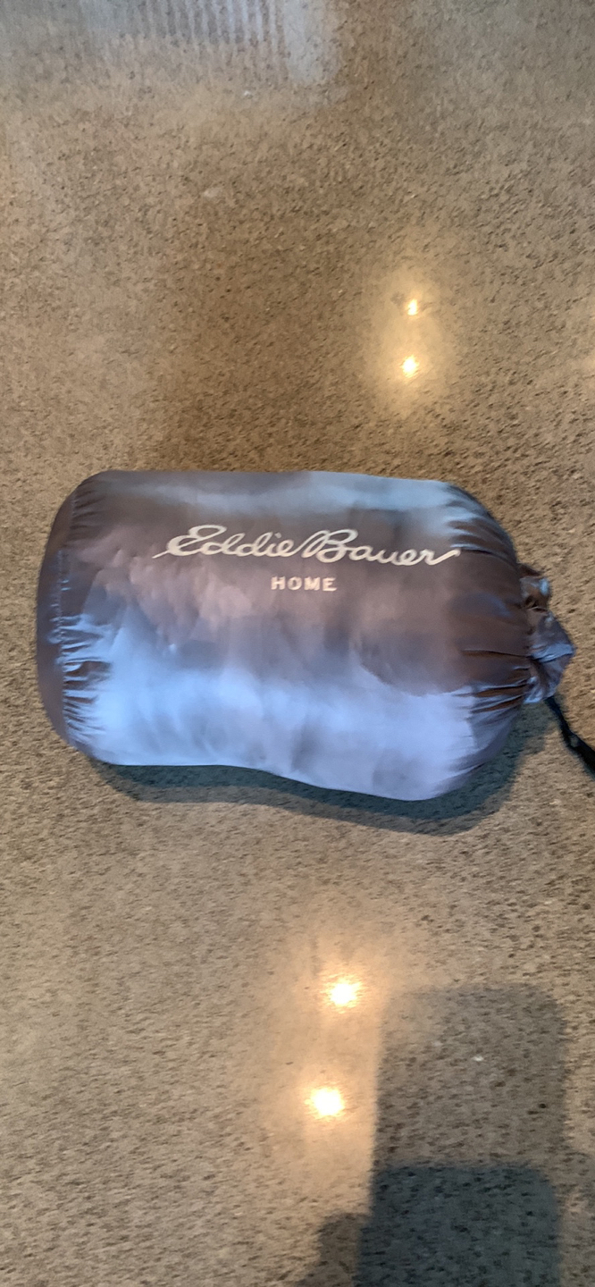 Grey lightweight eddy bauer throw