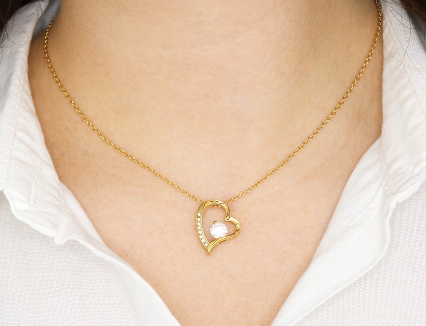 Gold Heart necklace - photo 3