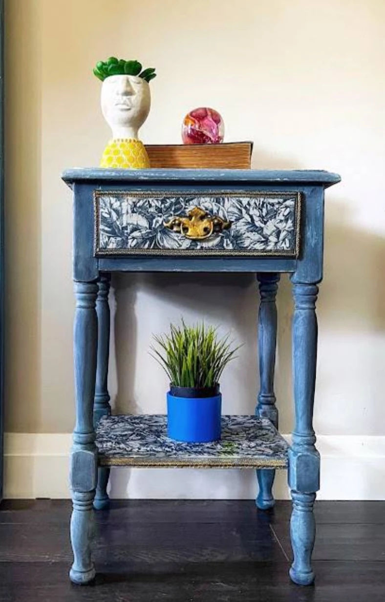 Hand painted night table thumbnail