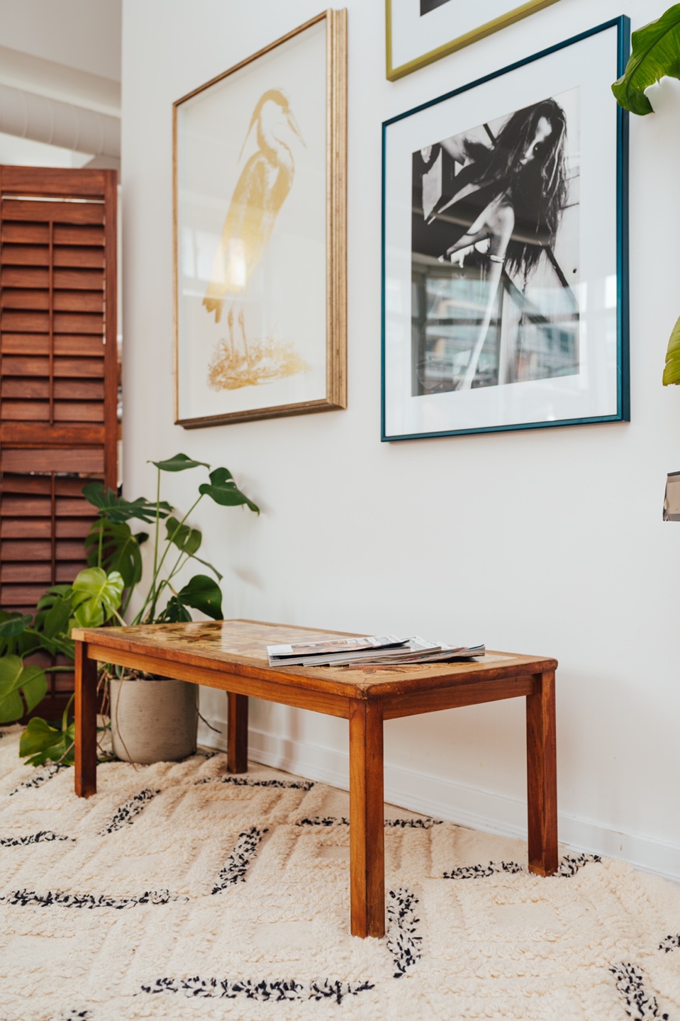 MCM Rustic Tile-Inlay Coffee Table 🤎 - photo 5