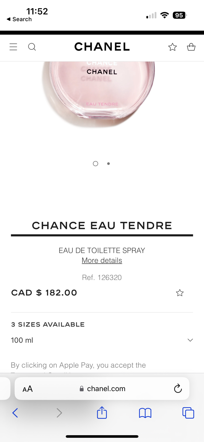 chanel chance eau tendre - eau de toilette - photo 4