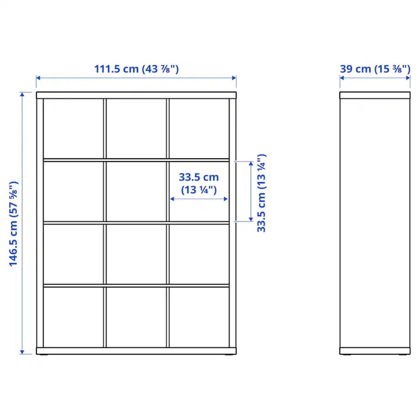 FOR SALE: IKEA KALLAX Shelving Unit (4x3) - Black Brown 🏷️ - photo 4