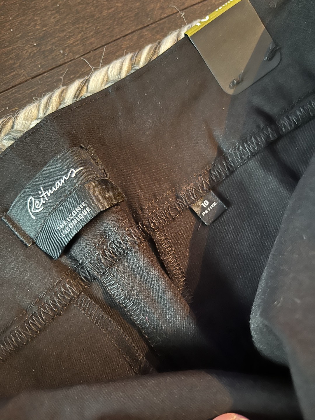 Black pull on size 10 pants image indicator(5)