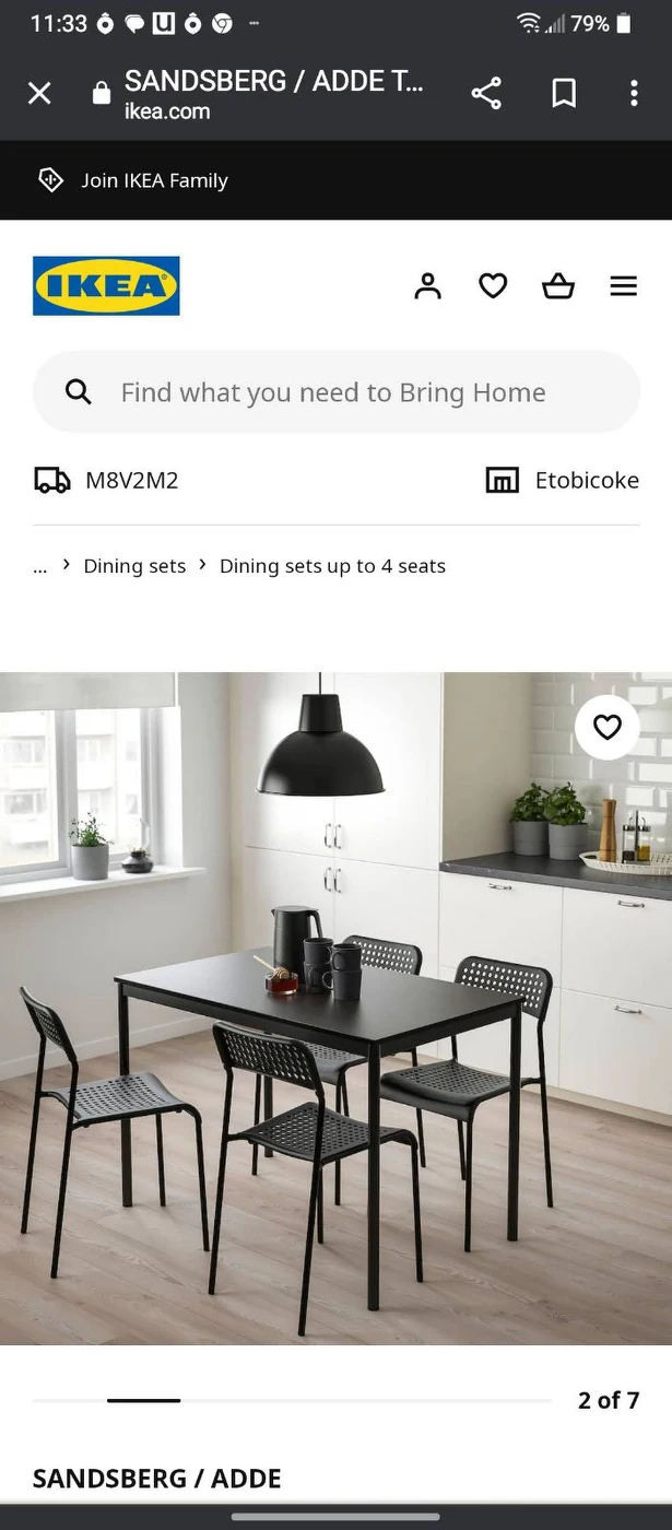 🌱 Ikea Table and  4Chairs