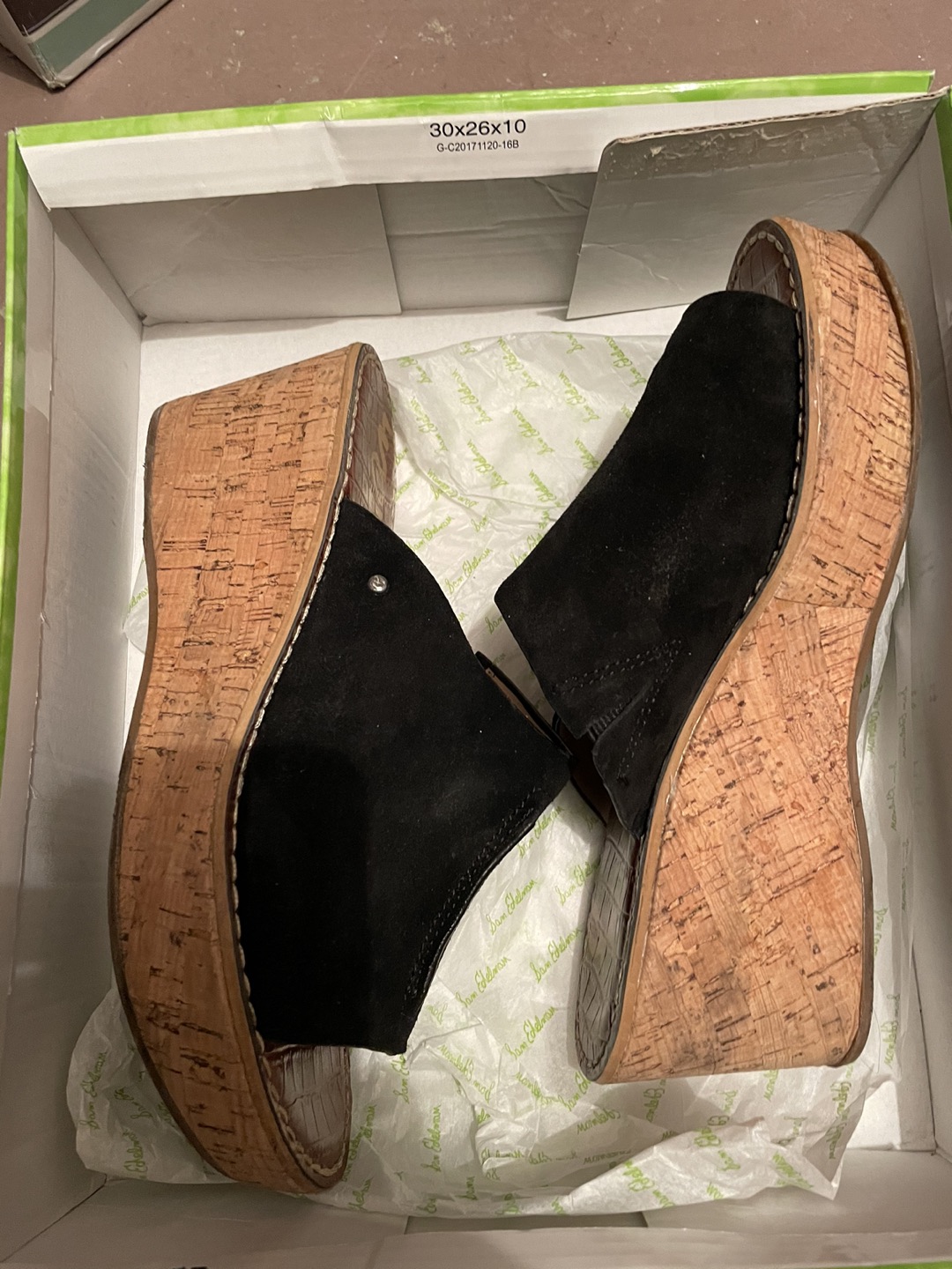 Sam Edelman platform wedge sandals, size 8 image indicator(2)