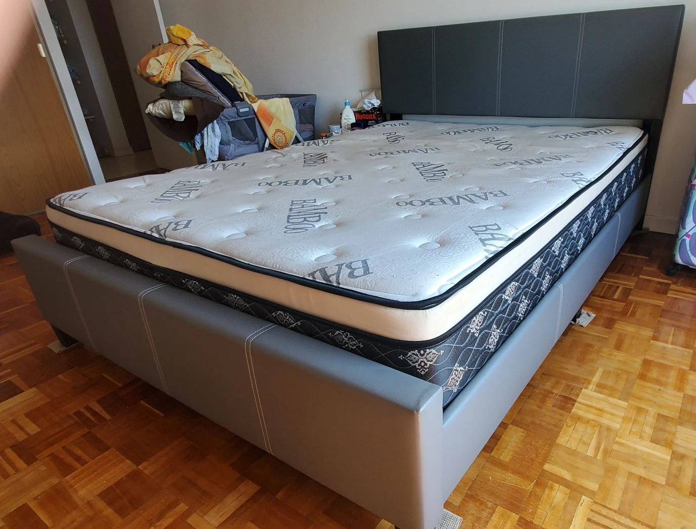 Bed Frame and Mattresses for sale - Queen