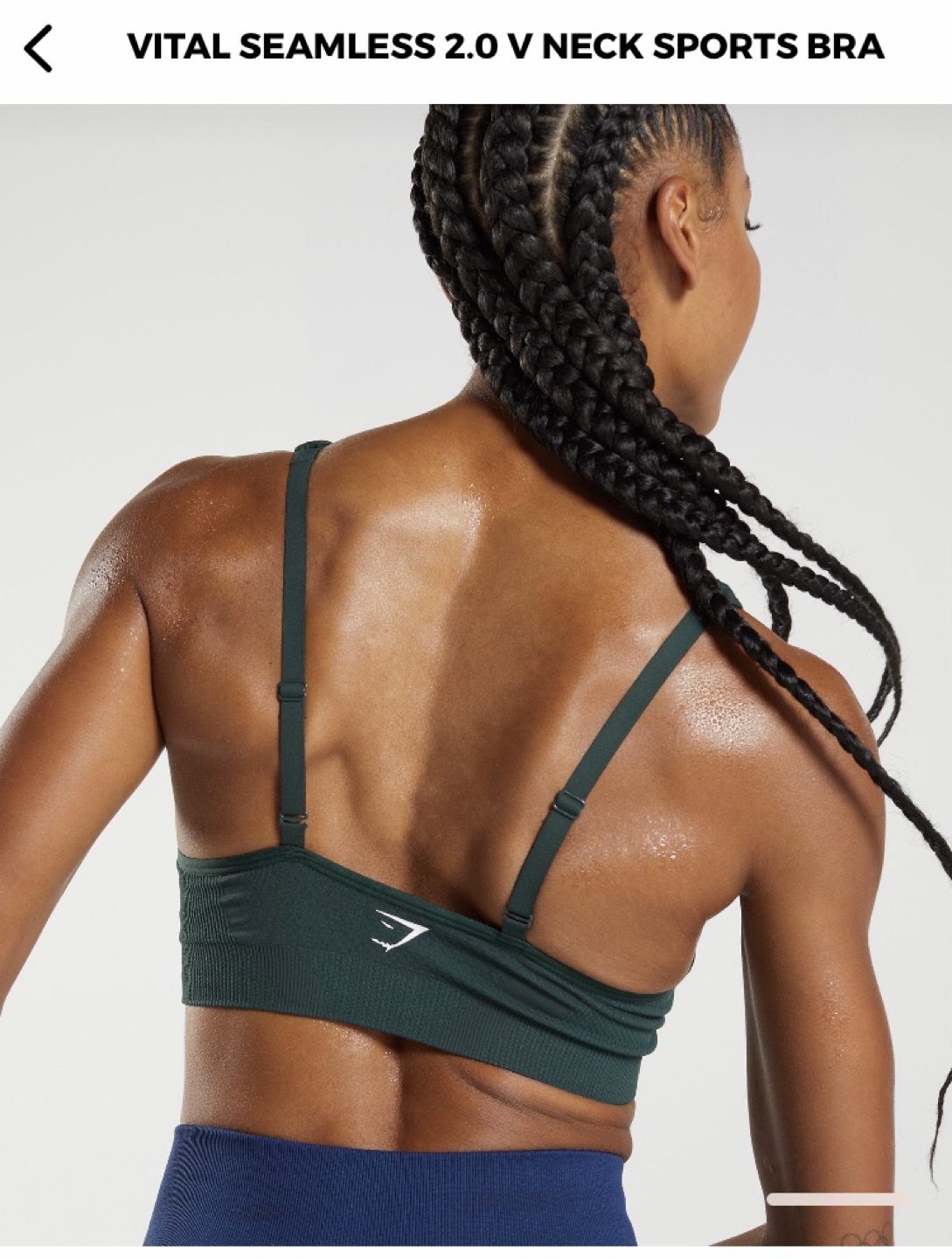 Gymshark Sports Bra (Teal Green, XL) image indicator(4)