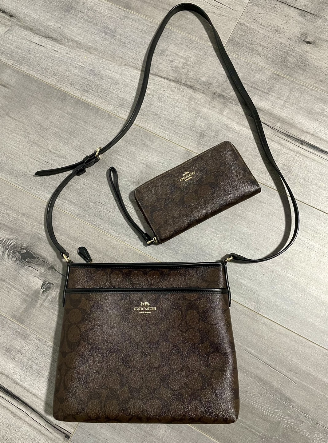 Coach crossbody bag and wallet