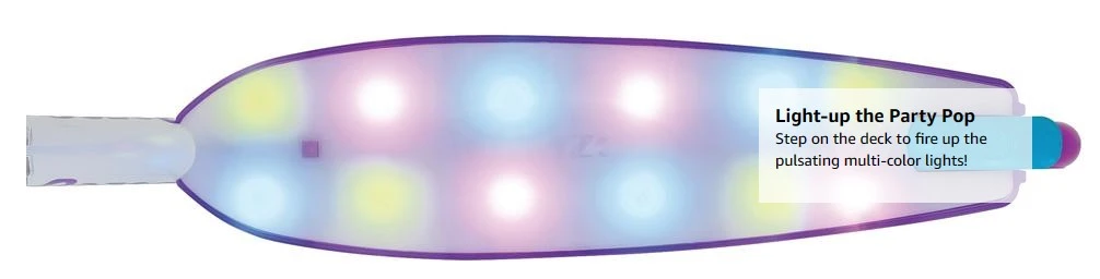 Brand New Party Pop n Glow kick scooter image indicator(6)