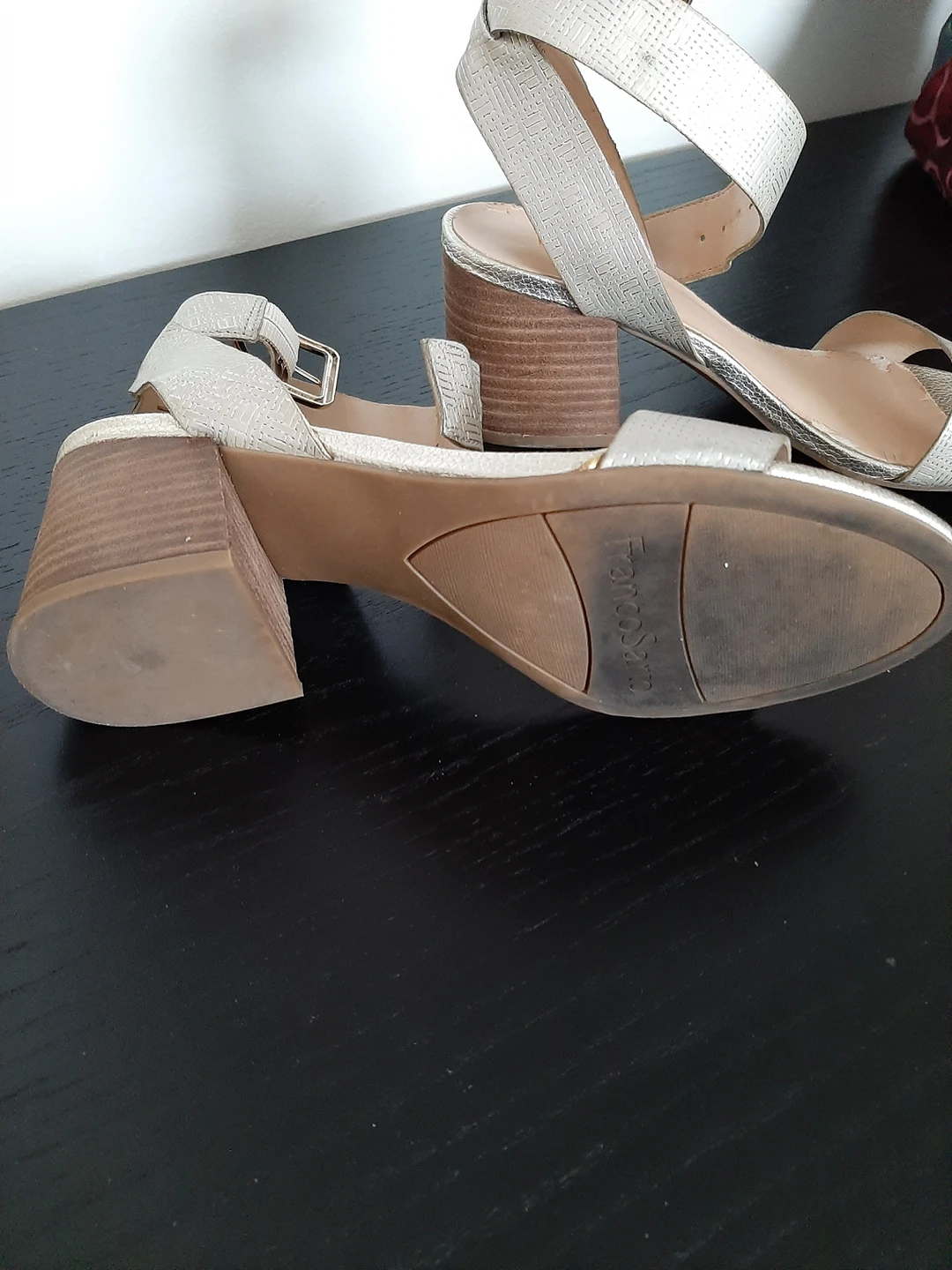 Goldish cream Sandals