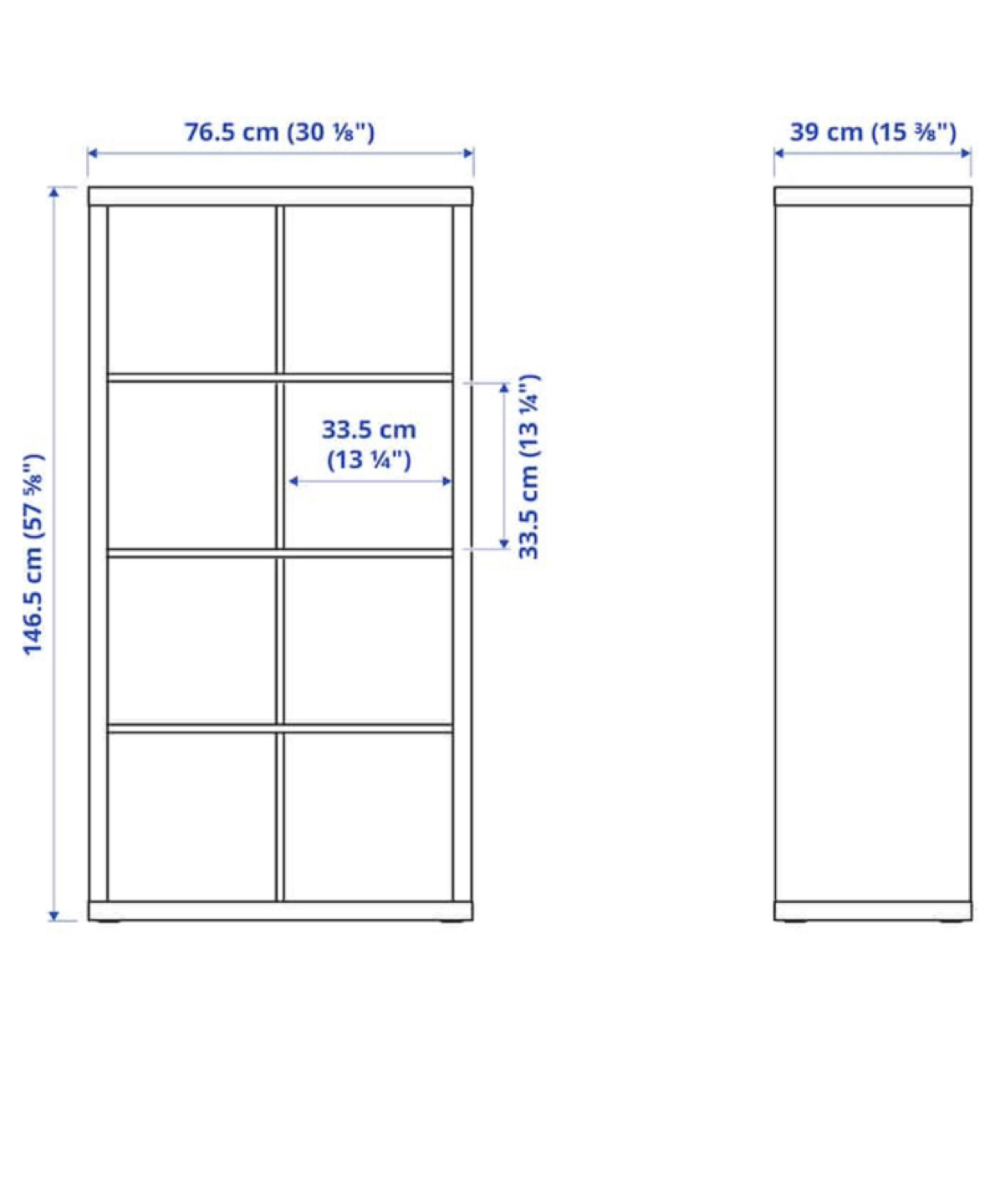 KALLAX!! Ikea Shelf Unit, Birch effect, image indicator(2)