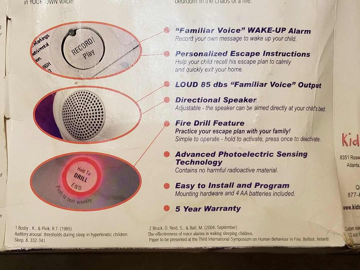 KidSmart Vocal Smoke Alarm Detector Record your Custom Message. image indicator(3)