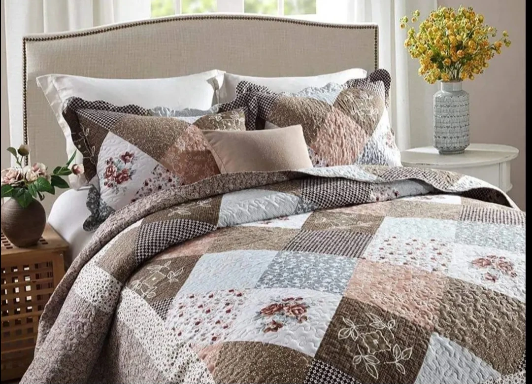 Yvooxny 3-Piece King Quilt Sets Bedspread Coverlet - photo 2
