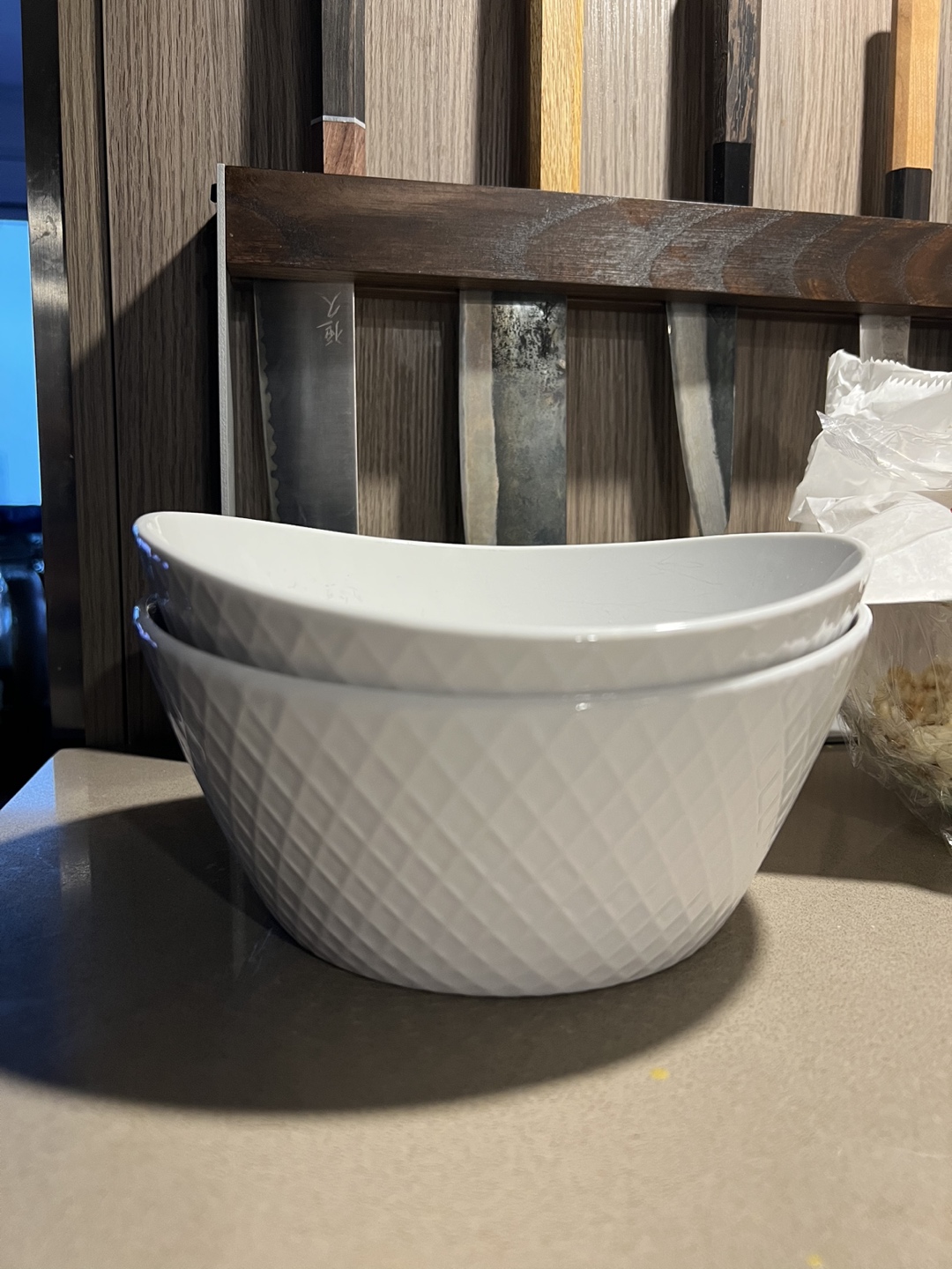 White Porcelain Dinner Bowls
