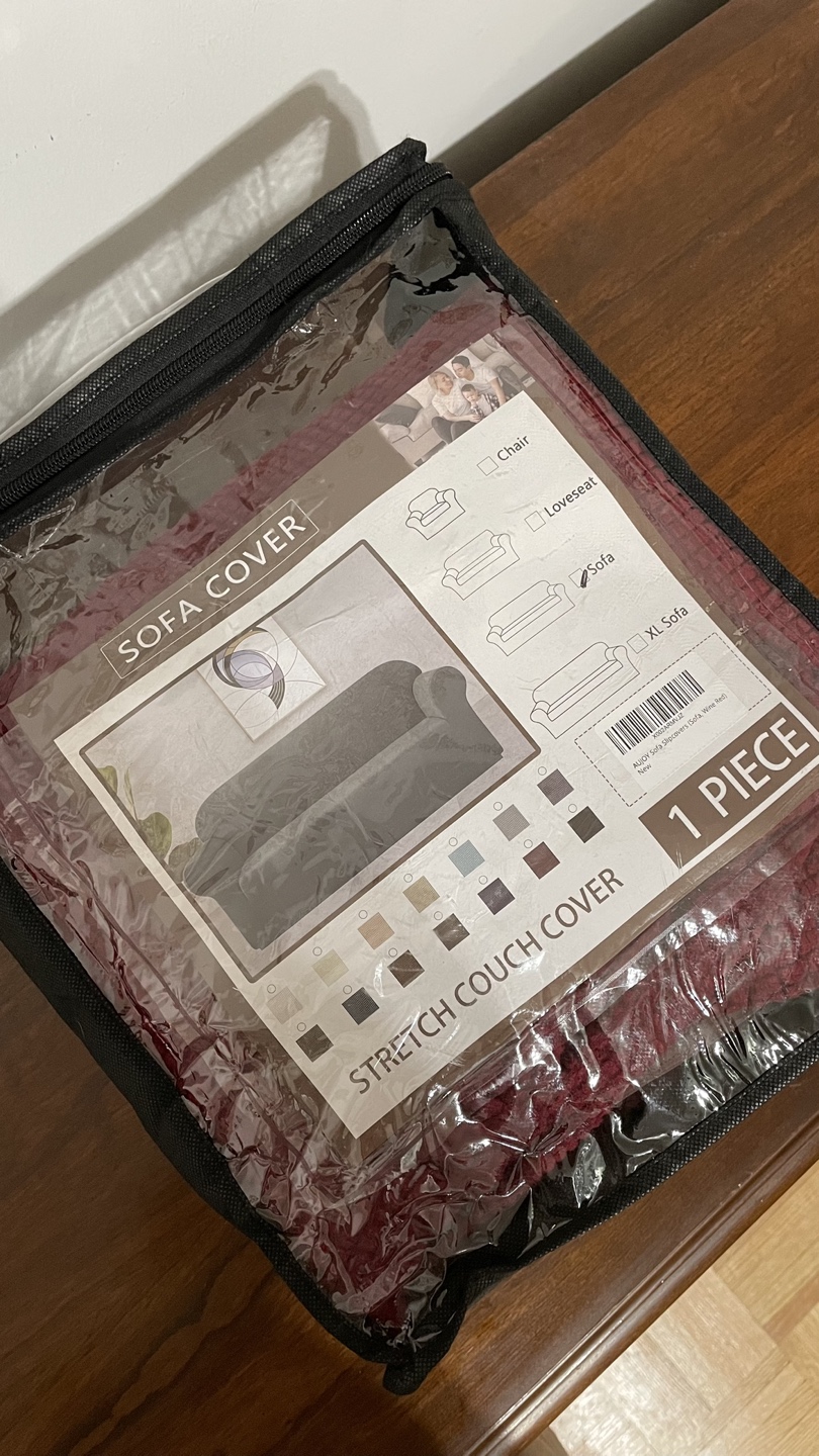 Stretch couch cover.sofa cover moving sale thumbnail