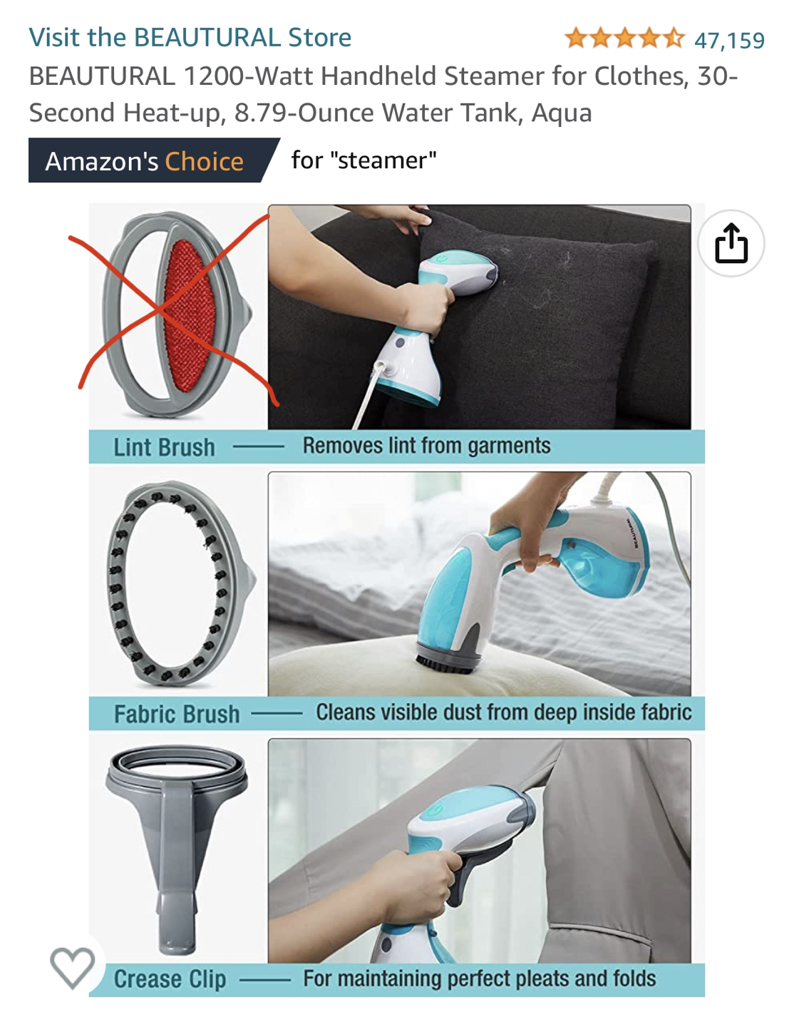 Handheld steamer - photo 3
