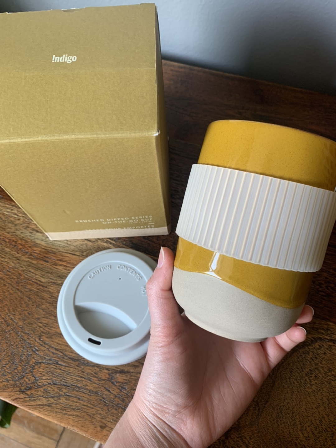 Ceramic Indigo travel cup - photo 2