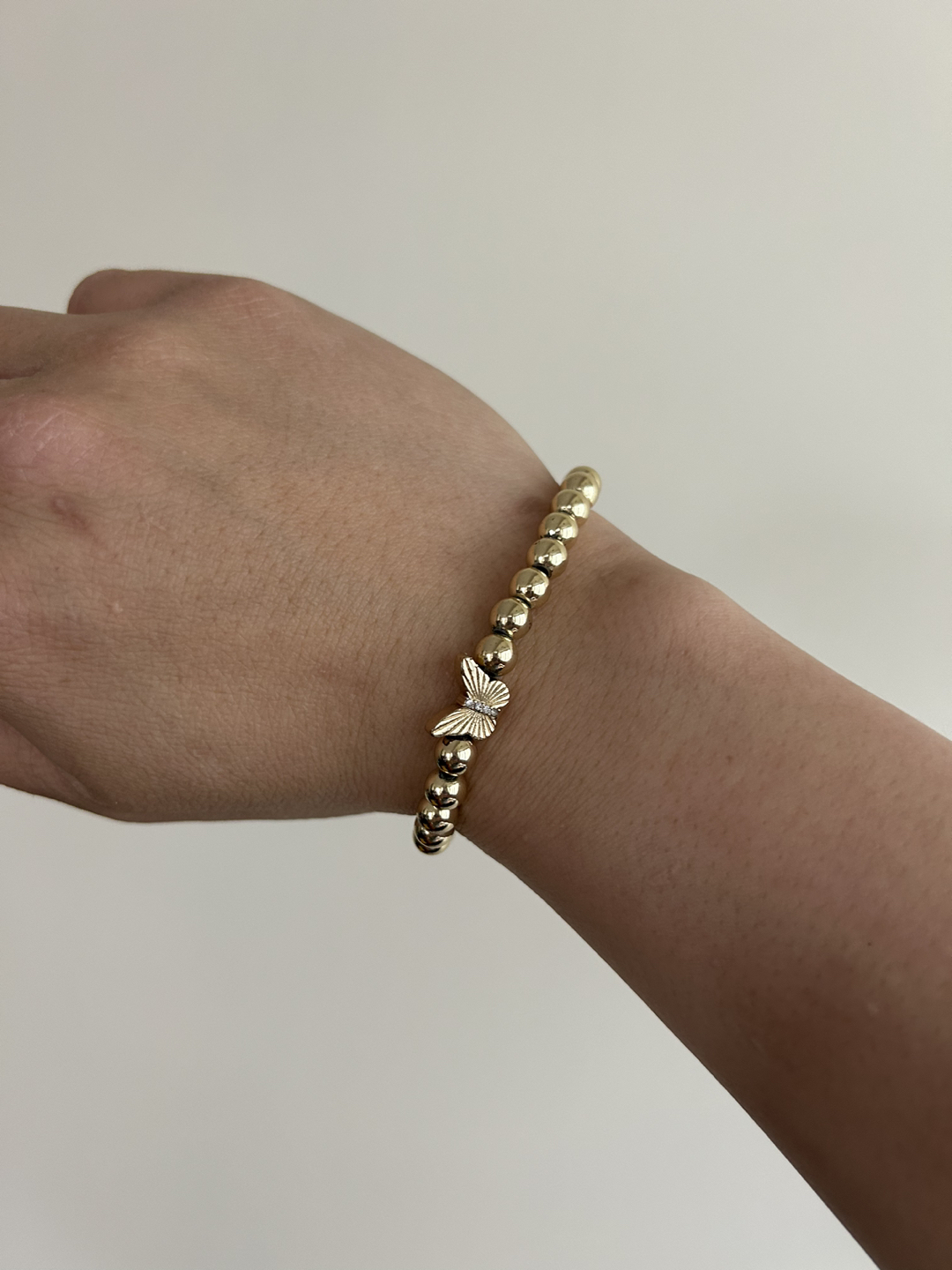 Bauble Bar Gold -Beaded Stretch Bracelet 🌺 image indicator(3)