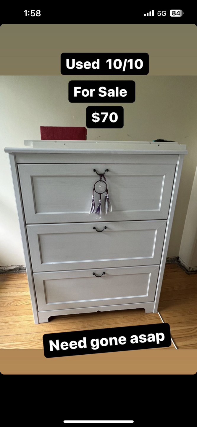 White Dressers (three)