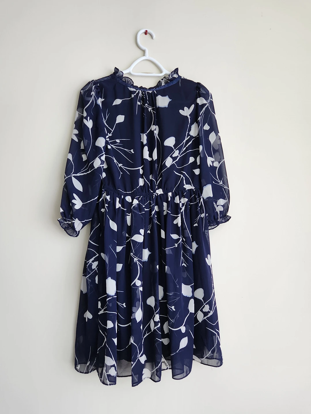Blue chiffon petal dress - photo 2