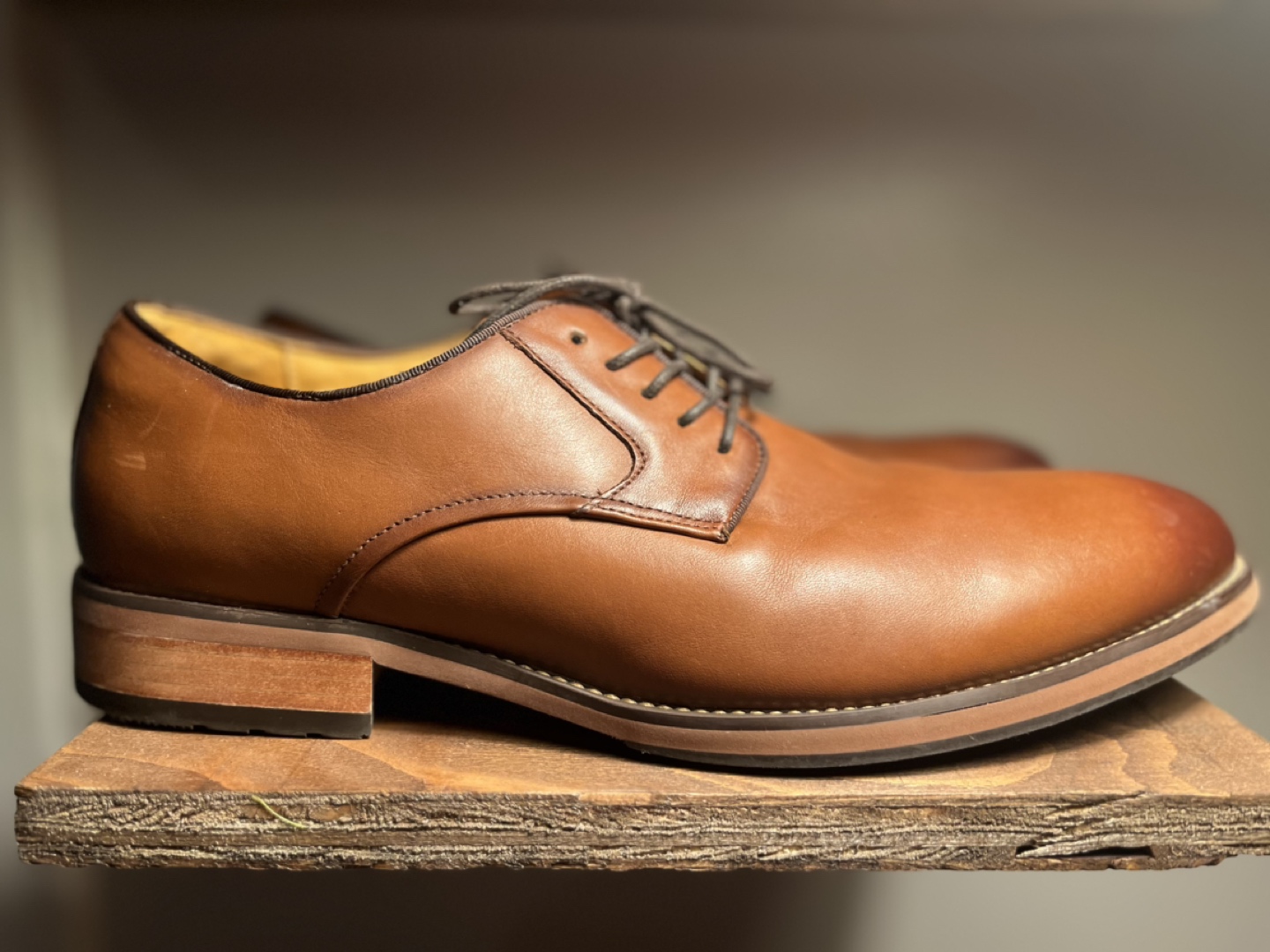 Florsheim Brown Leather Dress Shoes - Size 12 thumbnail