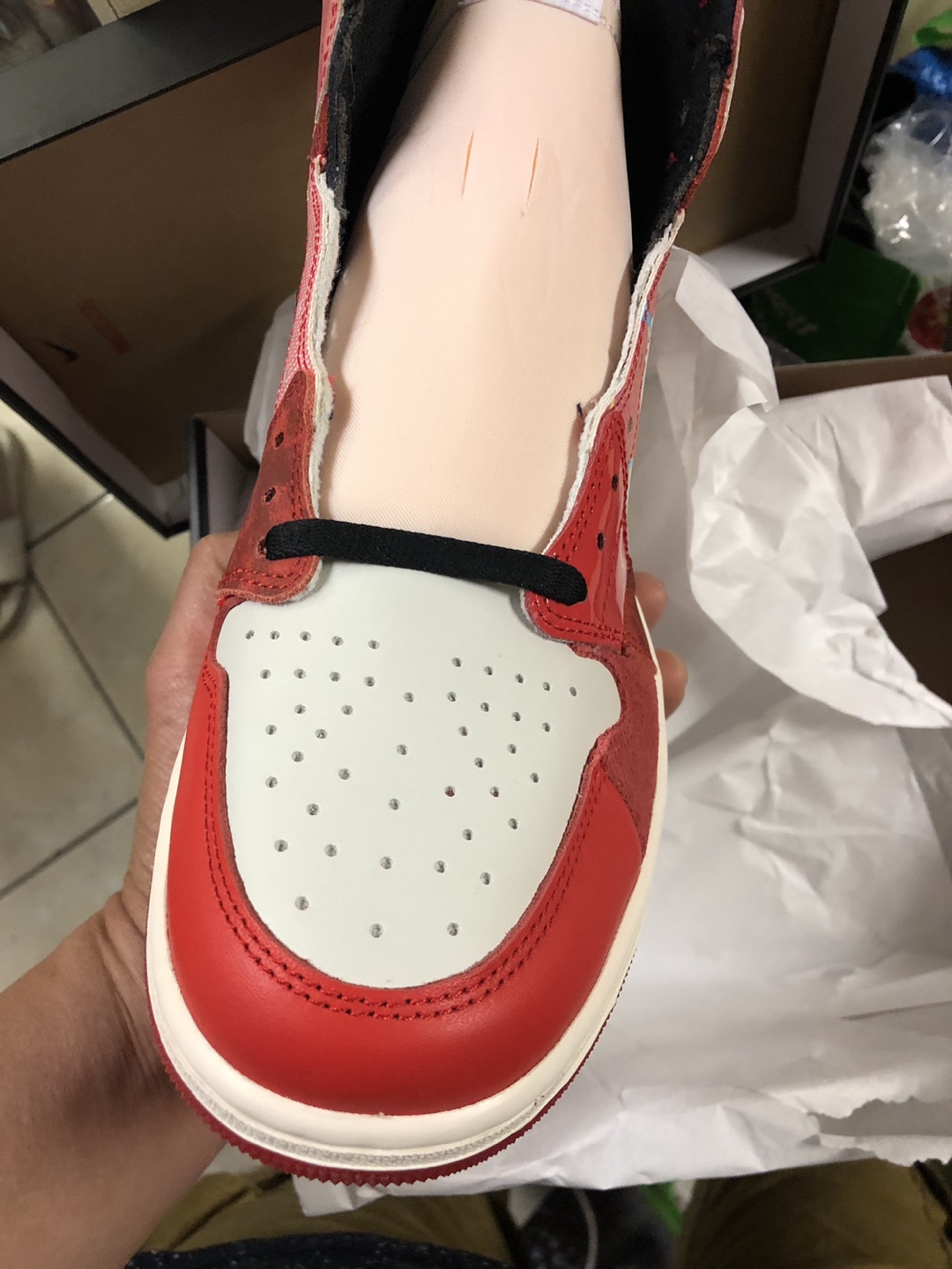 Jordan 1 “ spider verse “ size 11 brand new with receipt - photo 3