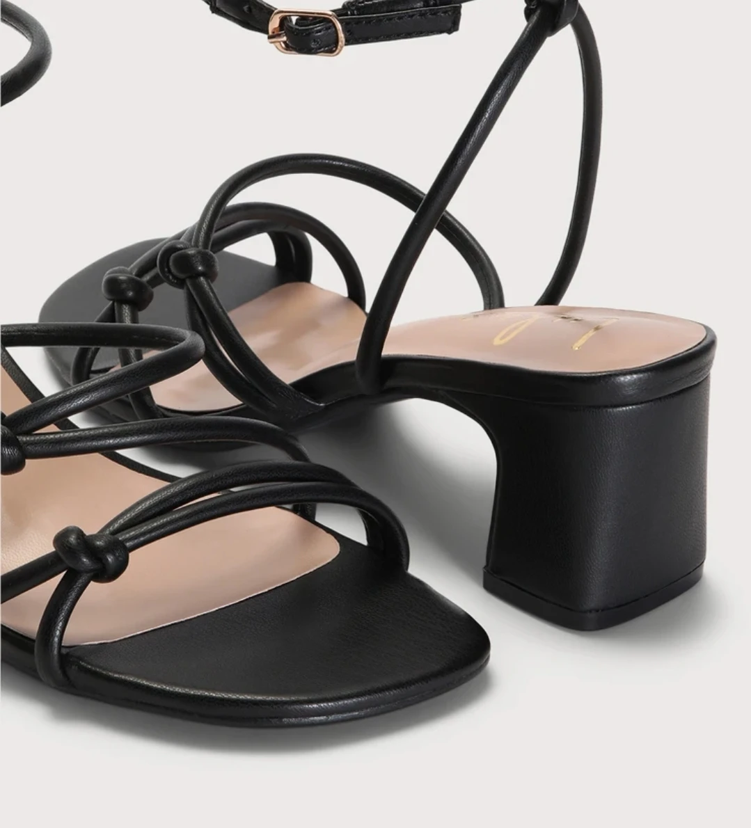 Black Strappy Heels - Size 7 image indicator(3)