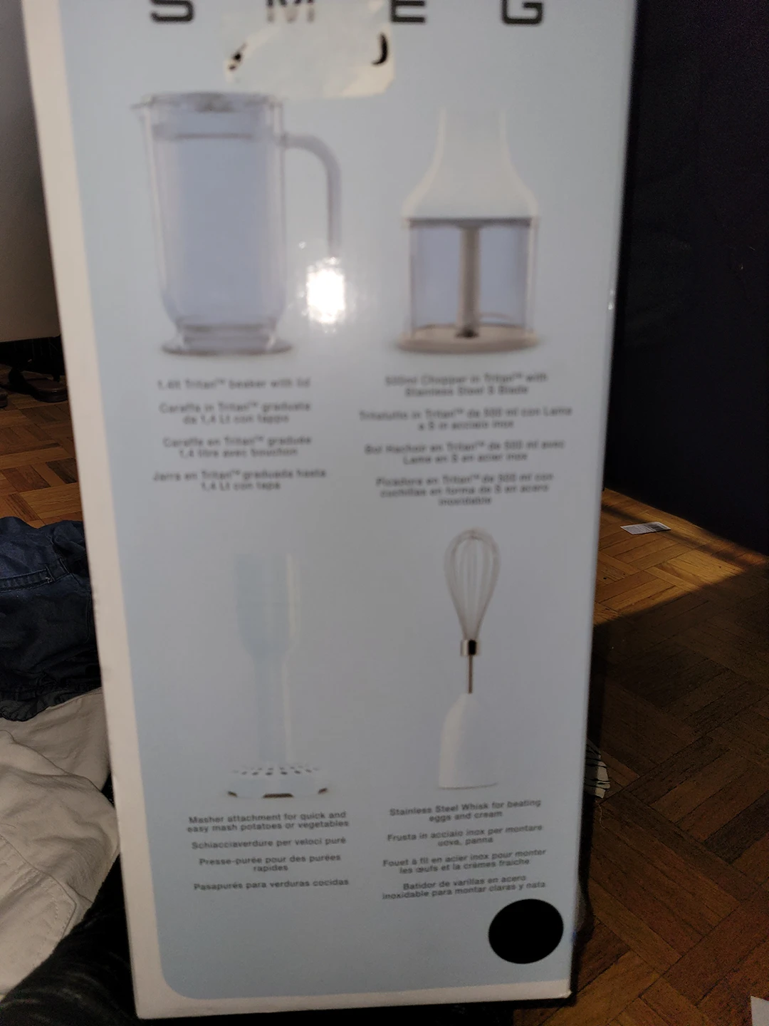 Smeg handblender with accessories BLACK - photo 2