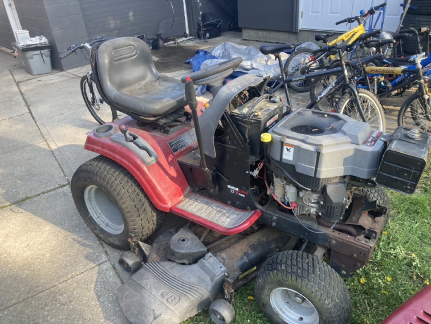 Sears 24V twin liquid cooled gas tractor