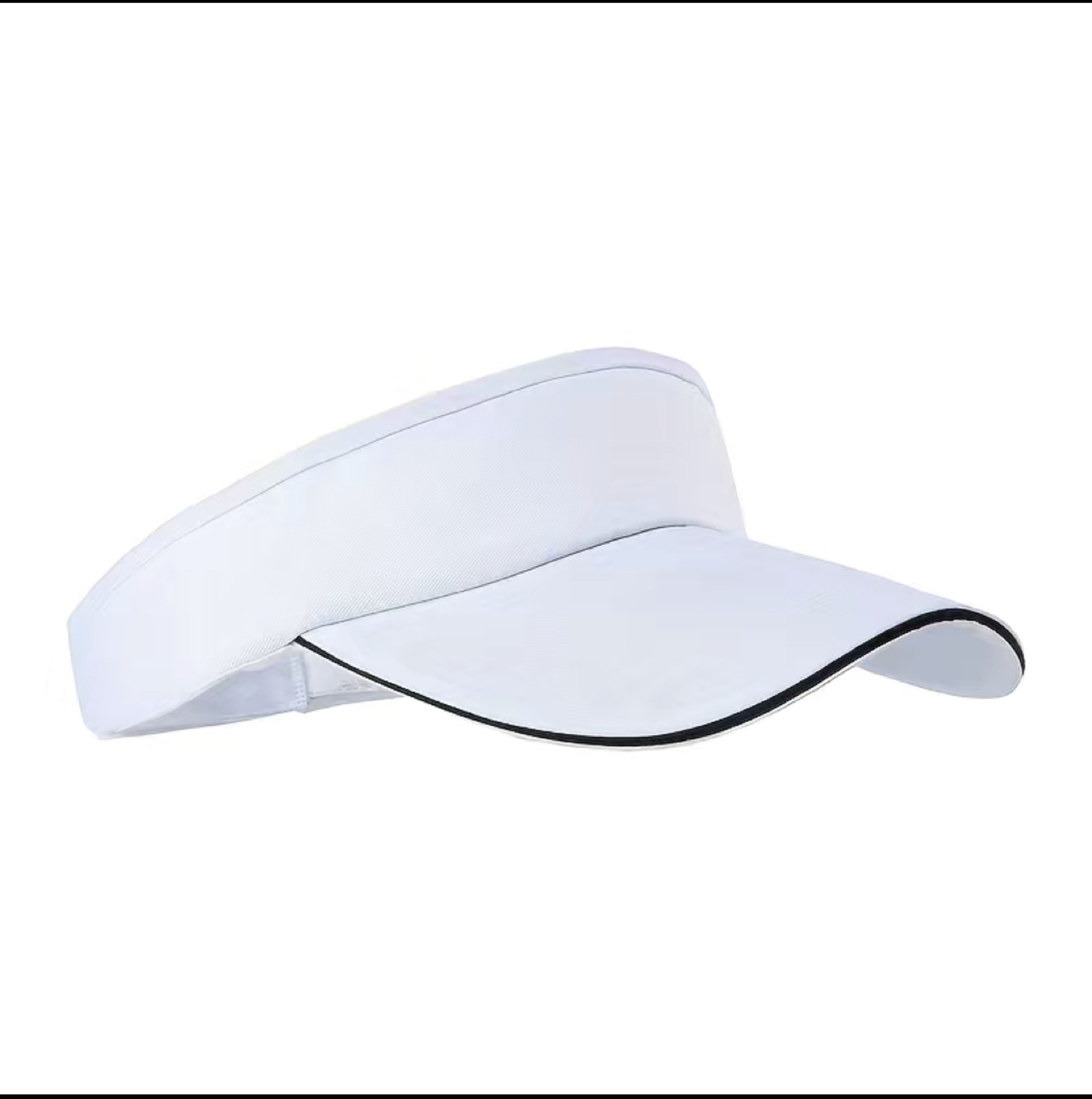 White Visor Hat / UV Protection / Sports Golf Baseball Cap thumbnail
