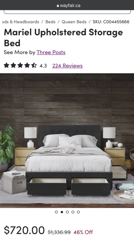 Moving sale  queen size storage bed - photo 3