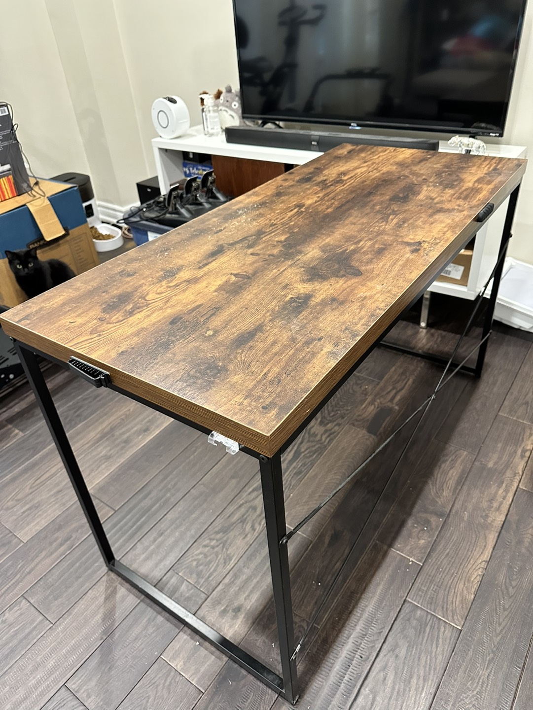 Wood top table desk - photo 2