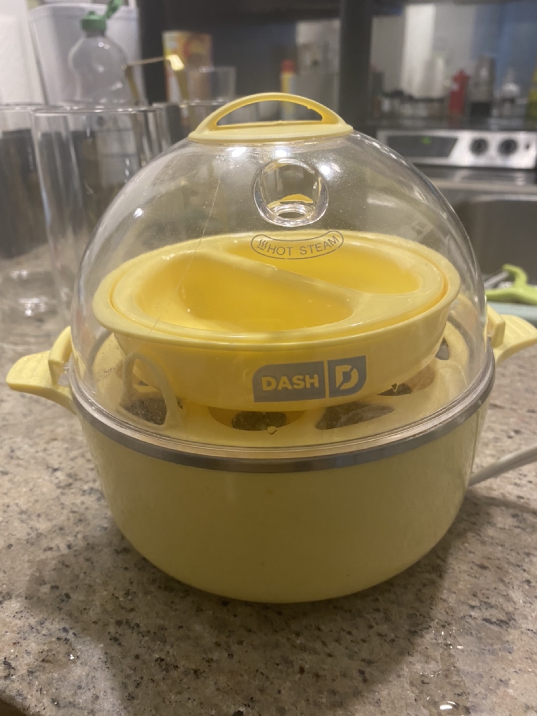Electric Hard Boiled Egg Cooker Poacher & Omelet Maker, Makes 7